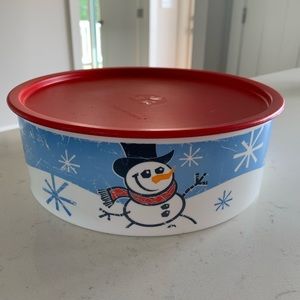 Snowman Tupperware